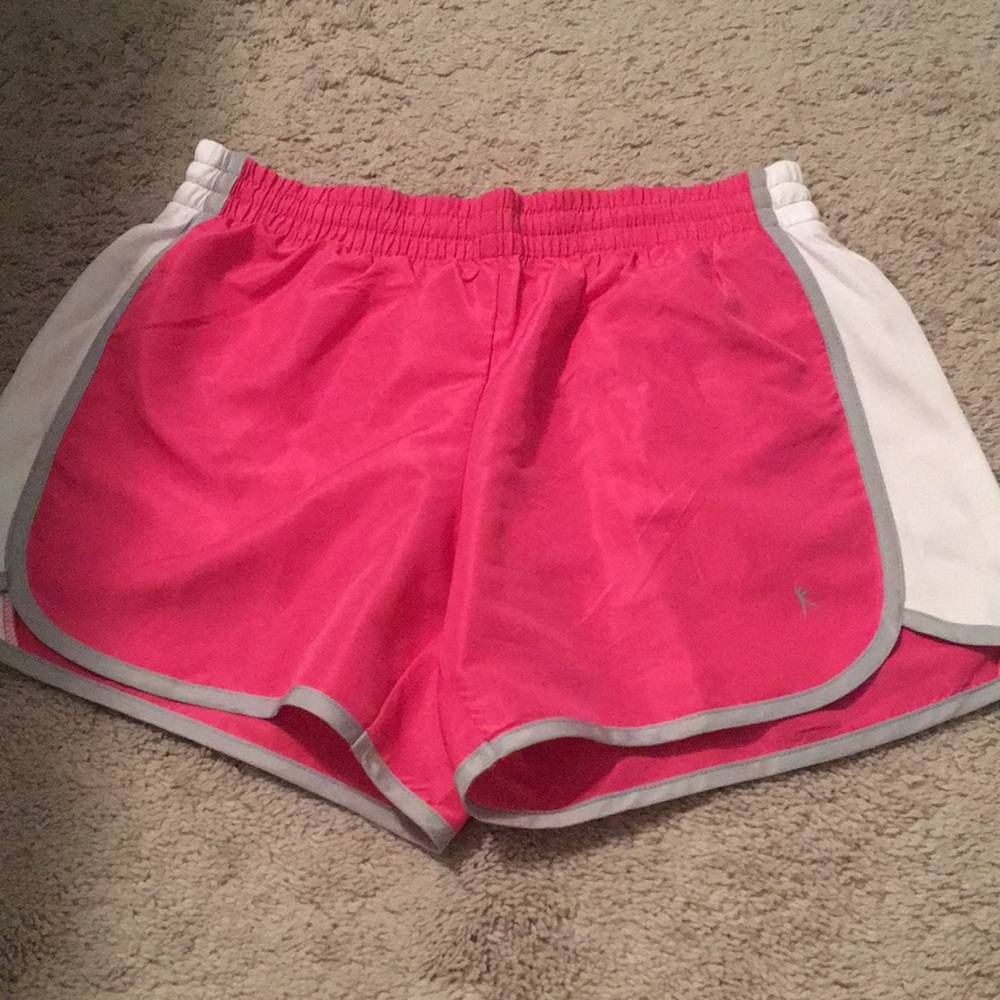 Pink athletic shorts